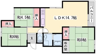 第二恵美酒マンションの物件間取画像